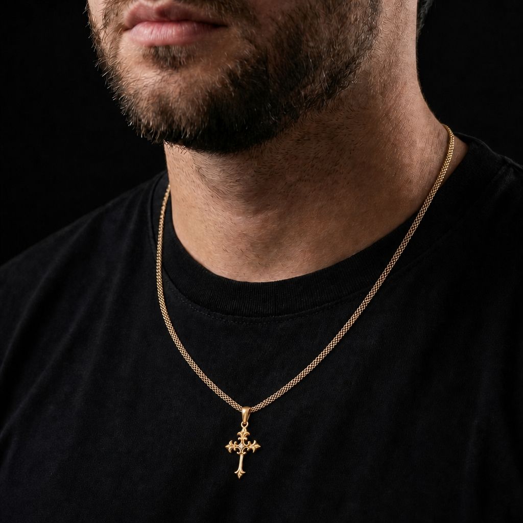 Combo Dia Padre (Cadena Hombre + Dije Cruz Gratis)
