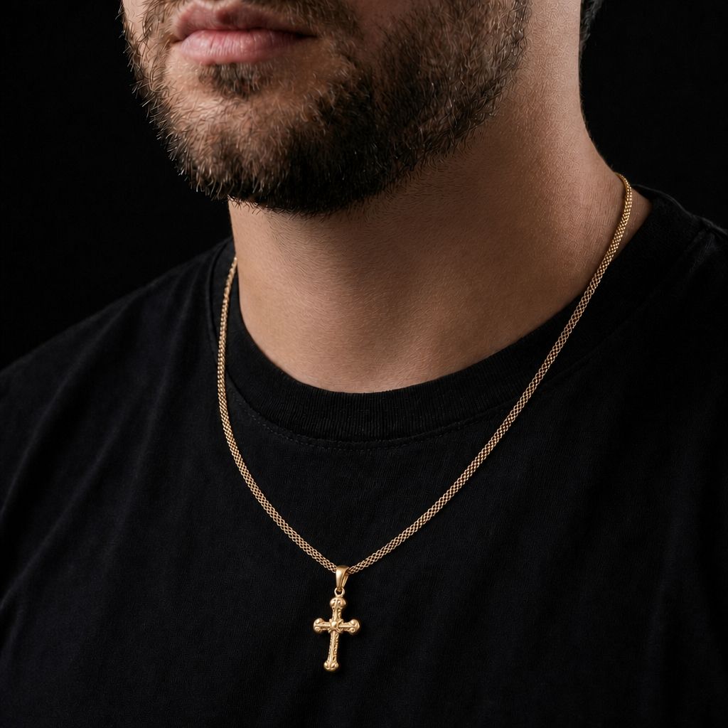 Combo Dia Padre (Cadena Hombre + Dije Cruz Gratis)